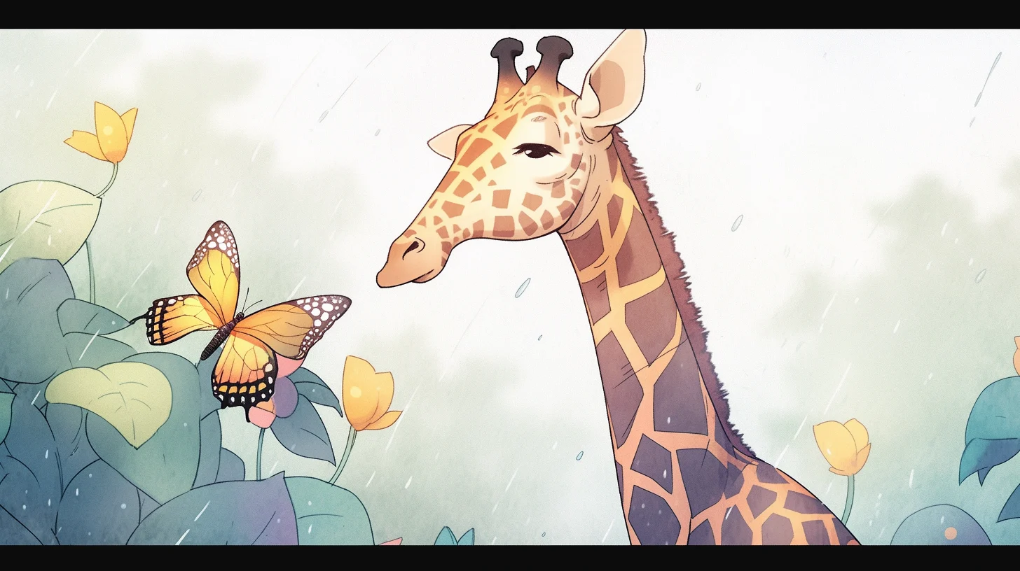 Giraffe's Little Buddy