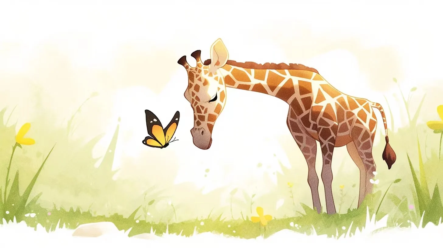 Giraffe's Little Buddy