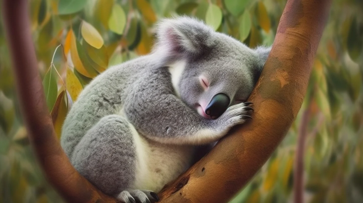 Koalas Sleep In Trees