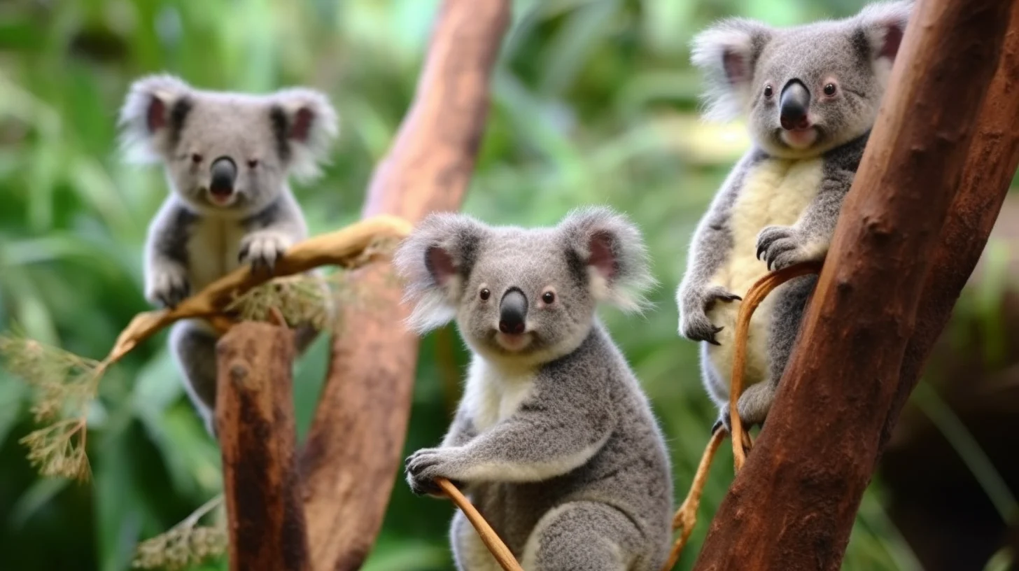 Koalas Sleep In Trees