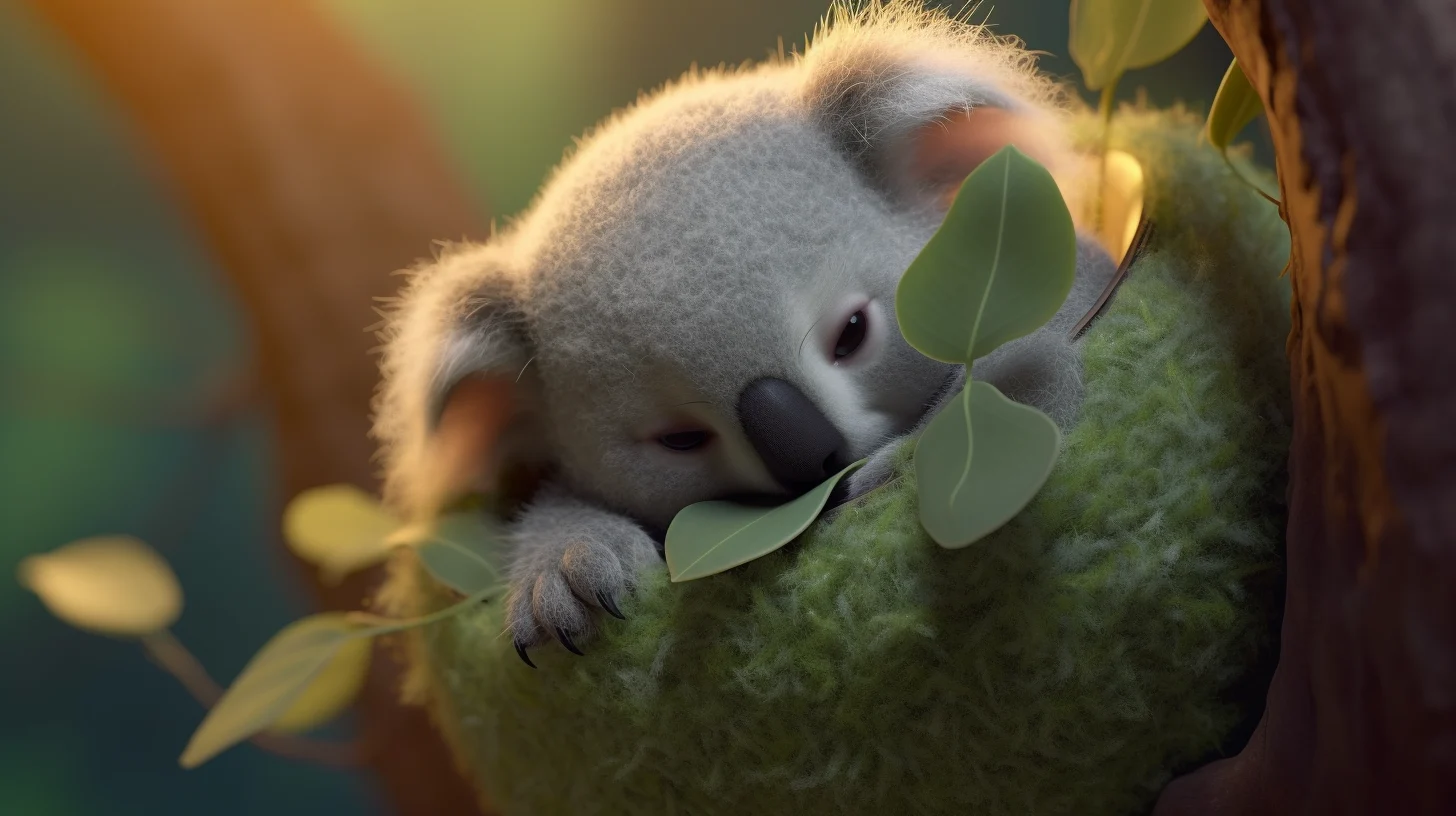 Koalas Sleep In Trees