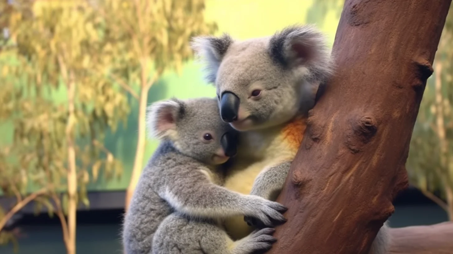 Koalas Sleep In Trees